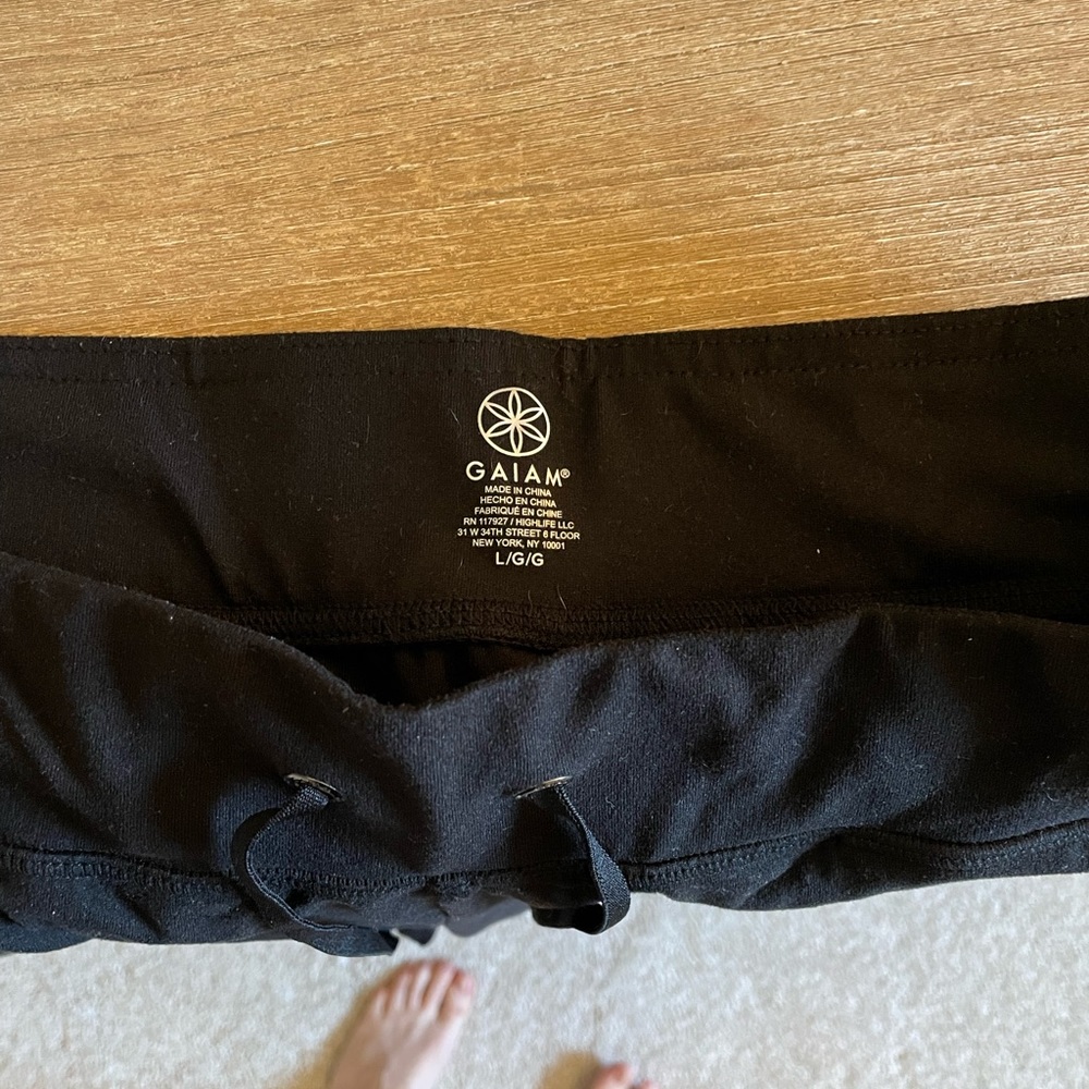 Gaiam pants-run big